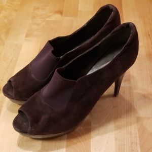 MODA SPANA Peeptoe heels booties size 12